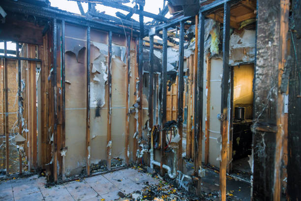 Professional Fire Damage Removal technician working in Thorofare, NJ